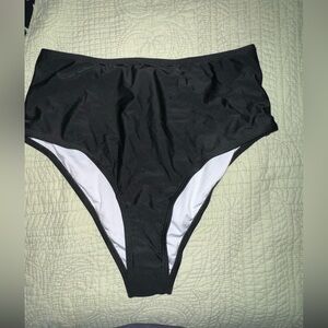Black Women's Cheeky Swim Bottems